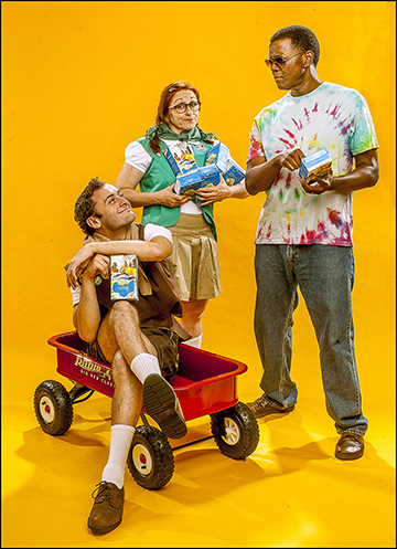 Brian Reiff, Irene Adjan and Robert Strain in City Theatre's Summer Shorts XXII production of