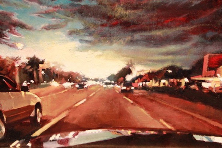 Artist: John Sanchez.
Title: Cruising Down Flagler Evening, 2012.
