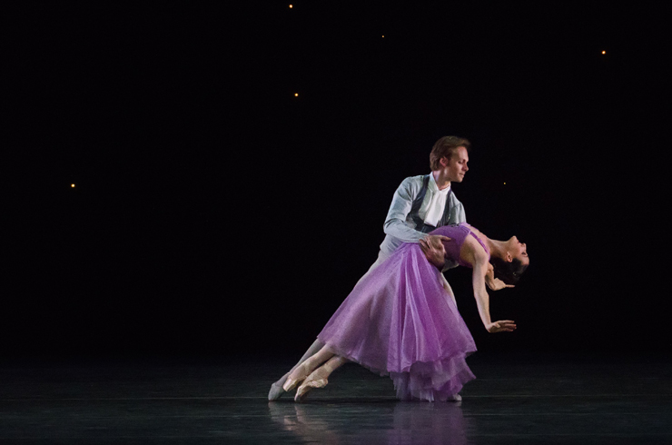 In the Night<br/> Tricia Albertson and Didier Bramaz, Choreography by Jerome Robbins, Photo by Kyle Froman.
