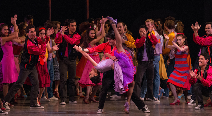 West Side Story Suite<br/>
Miami City Ballet dancers, Choreography by Jerome Robbins, Photo by Alberto Oviedo.