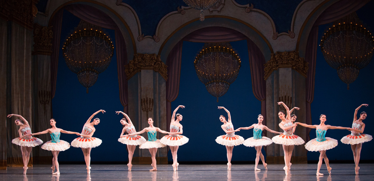 MCB dancers in Theme and Variations. Choreography by George Balanchine. The George Balanchine Trust. Photo by Alexander Iziliaev.