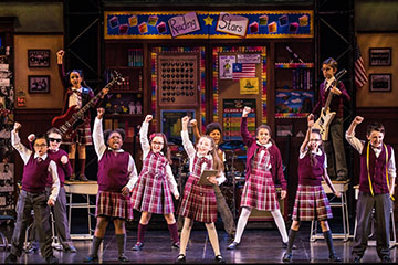 The cast of the School of Rock Tour. Photo by Matthew Murphy