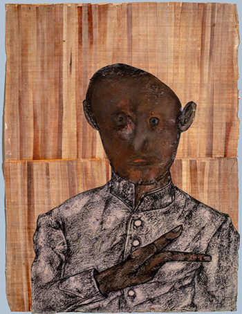 Carlos Fragoso - Portrait of Wounded Soldier.