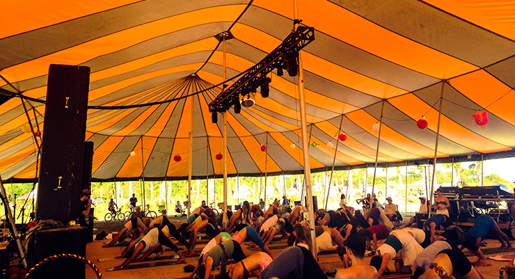 MC Yogi Yoga at the Dance Tent.