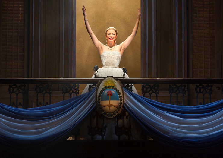 Caroline Bowman as Eva Peron in the National Tour of EVITA