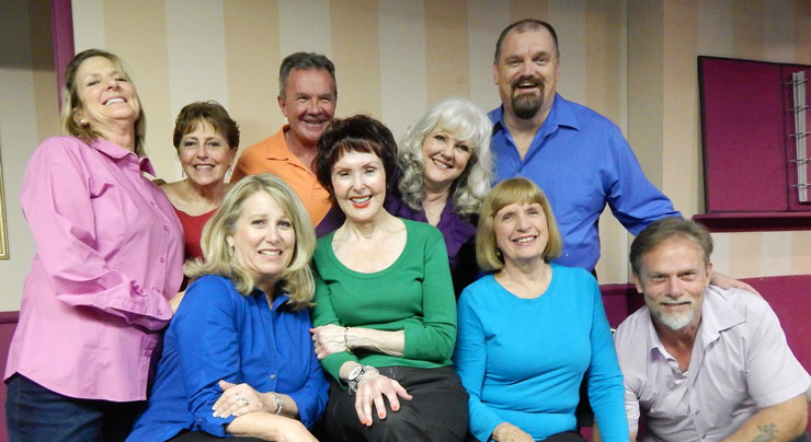 Janet Weakley, Carol Sussman, Mark Kroczynski, Kitt Marsh, Troy Stanley
Front row from left to right: Beverly Blanchette, Ellen Wacher, Marj O’Neill Butler, Todd Caster