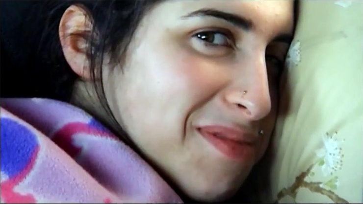 A still of Amy Winehouse from the Amy documentary