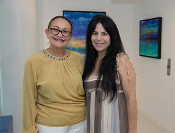 Curators Maria A. Napoles and Jade Matarazzo.