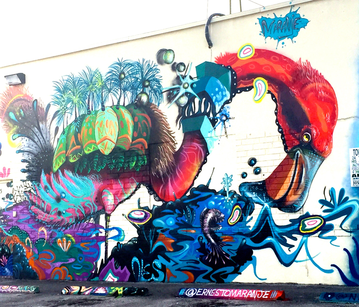 Ernesto Maranje's Mural<br>
Courtesy of @miamiartcollective