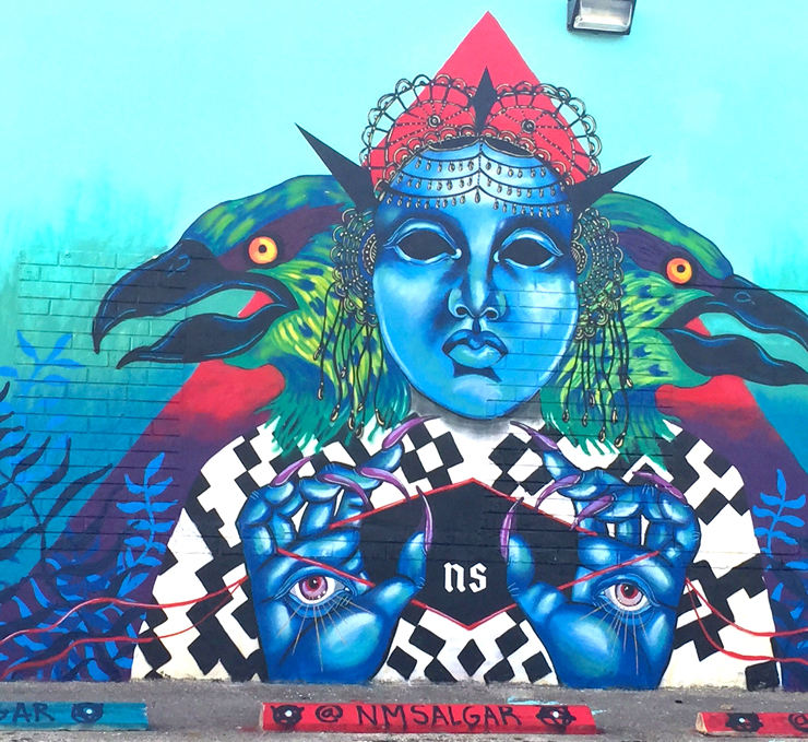 N. M. Salgar's Mural
<br>
Courtesy of @miamiartcollective