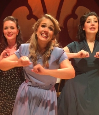 Sara Ashley, Molly Anne Ross and Malia Nicolini as the Andrews Sisters in Sisters of Swing at Broward Stage Door.