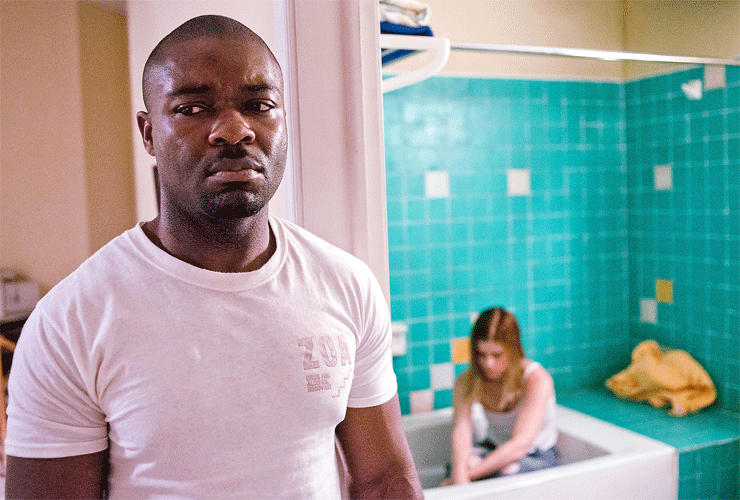 David Oyelowo and Kate Mara in a scene from Captive.