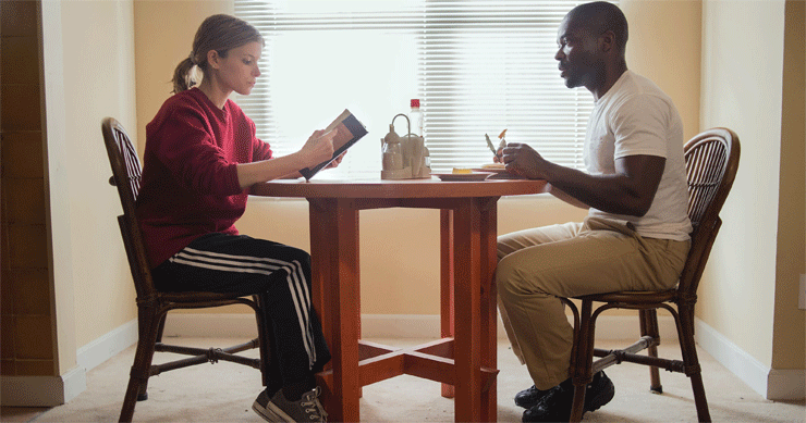 Kate Mara and David Oyelowo in a scene from Captive.