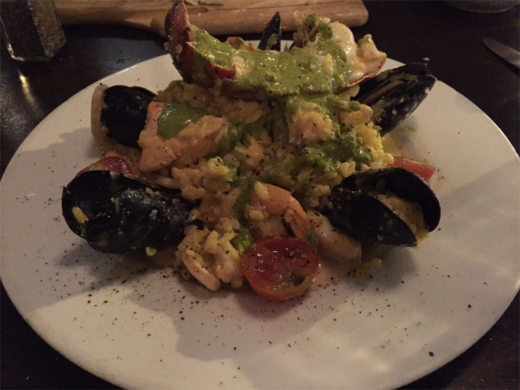 Frutti di mare risotto.