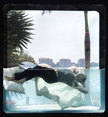 Sleeping Man in Holoscenes Photo by Lars Jan