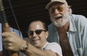 Denne Bart Petitclerc, played by Giovanni Ribisi and Ernest Hemingway, played by Adrian Sparks in 
