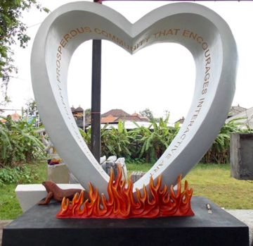 The Love Burn 2016 First Donation to Permanent Art Garden Inscribed with The Mission Statement.