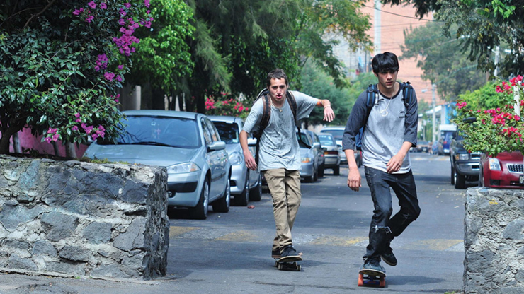 Photo (From left): Eduardo Eliseo Martinez, Diego Calva Hernandez in I Promise You Anarchy.