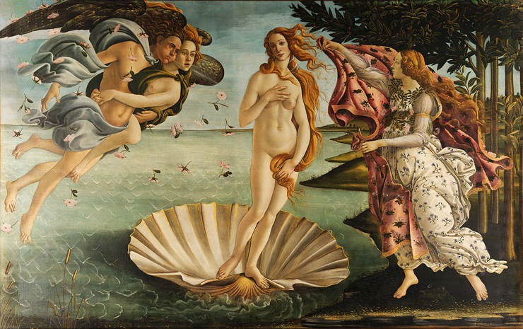 Nascita de Venere, by Sandro Botticelli.<br>Photo provided by Conde Contemporary.