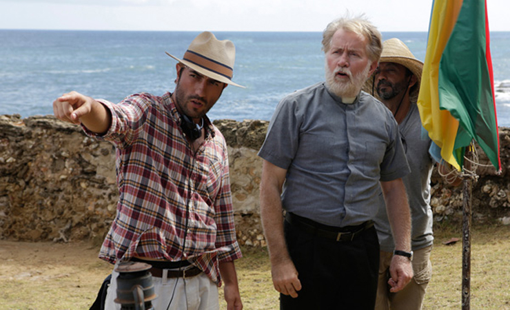 Julio Quintana directs Martin Sheen in 