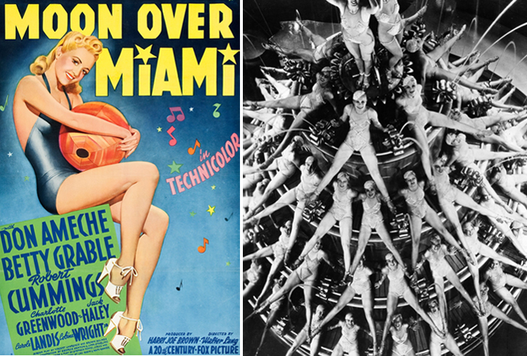 LEFT: Moon over Miami, RIGHT: Footlight Parade.