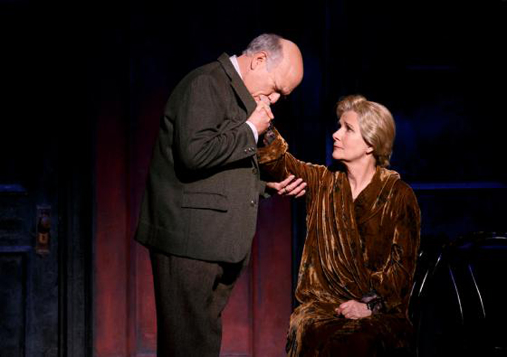 Scott Robertson as Herr Schultz and Mary Gordon Murray as Fraulein Schneider in the 2016 National Touring production of Roundabout Theatre Company's CABARET. Photo Credit by Joan Marcus.