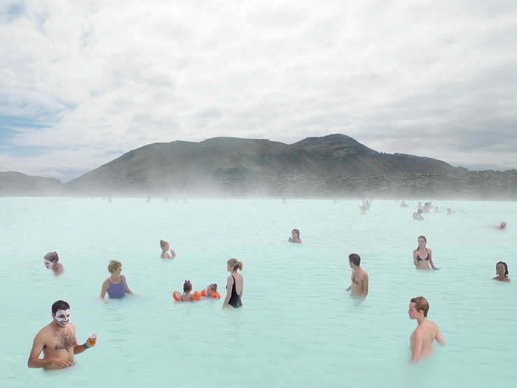 Art Wynwood: Art Bastion, Blue Lagoon Scene No.2, Lightjet Print, Andrea Hamilton