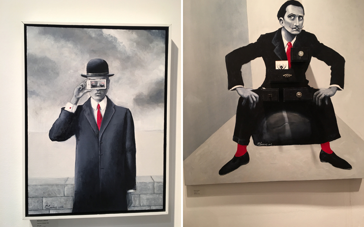 Monique Lassooij at
Casa Mondo Gallery. (Photo by Monica Torres)