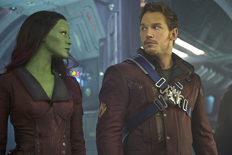 Zoe Saldana, Chris Pratt