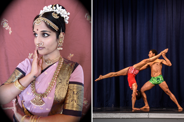 LEFT: Association of Performing Arts of India. RIGHT: ATMAYoga Dance.