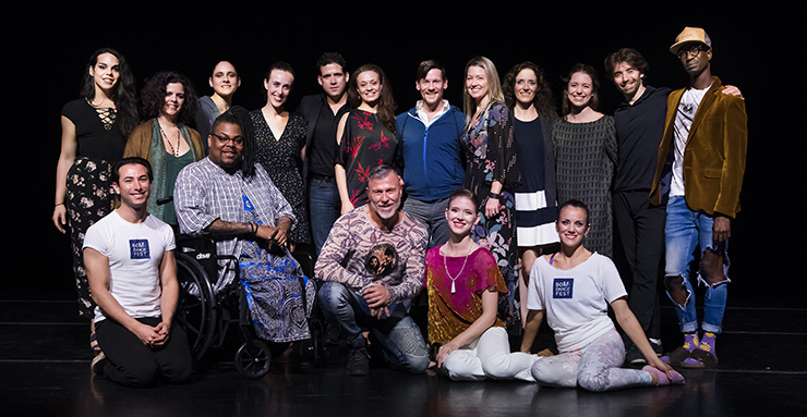 Dancers from Pioneer Winter Collective, Dimensions Dance Theatre of Miami and iMEE (infinite Movement Ever Evolving) - photo by Mitchell Zachs