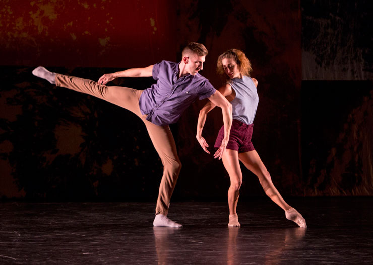 Rachelle Rafailedes and Nathan Makolandra in Justin Peck's “Murder Ballades