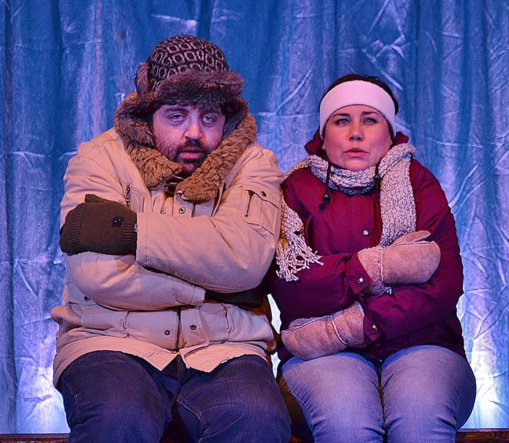 Zack Myers as Gary and Melissa Almaguer as Beth in