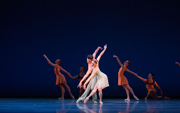 Simone Messmer and Jovani Furlan with MCB dancers in 