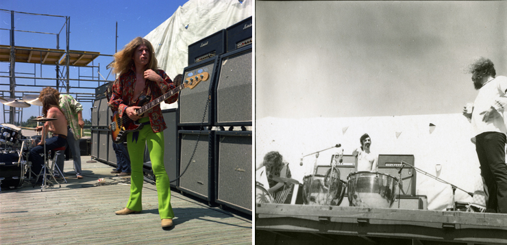 Photo: LEFT:Blue Cheer, RIGHT: Frank Zappa. Photo Credit: Ken Davidoff.