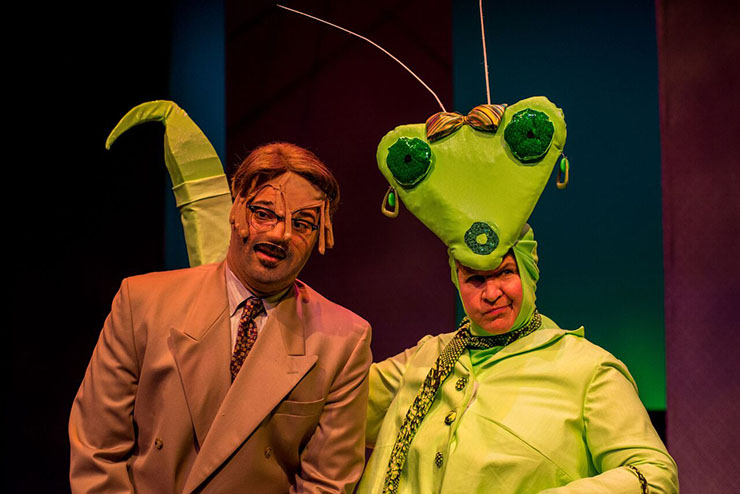 Alex Alvarez and Elizabeth Dimon in the play