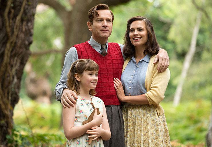 Bronte Carmichael, Ewan McGregor, Hayley Atwell.