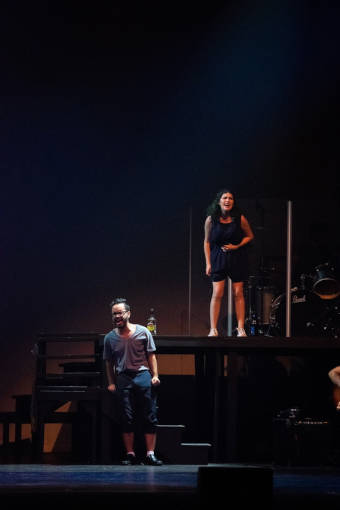 Ernesto Gonzalez and Stephanny Noria appear in a scene from