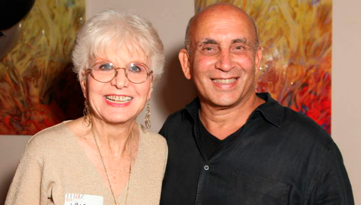 Iris Acker and miamiartzine.com founder and publisher Harvey J. Burstein.