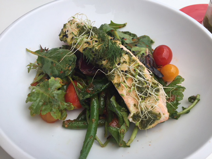 Baked Salmon Bowl.