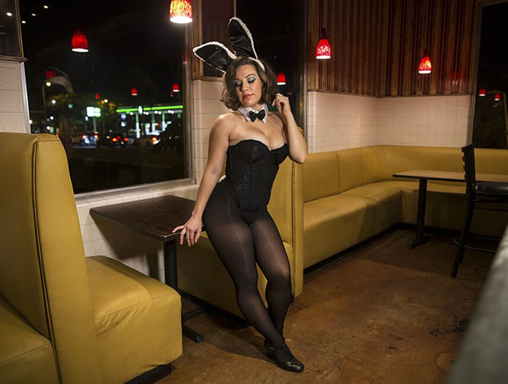 One of the characters in Miami Motel Stories is a Playboy bunny from the 1960s. Photo credit: Pedro Portal / Courtesy of Juggerknot Theatre Company