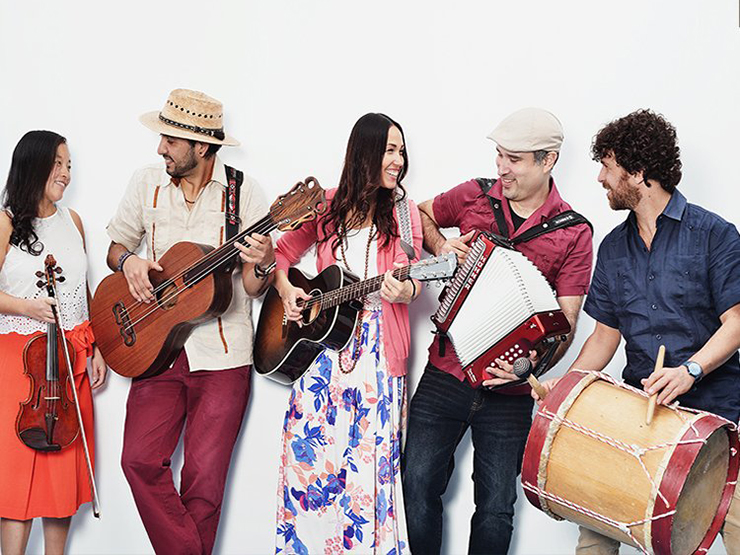 Sonia De Los Santos and her band