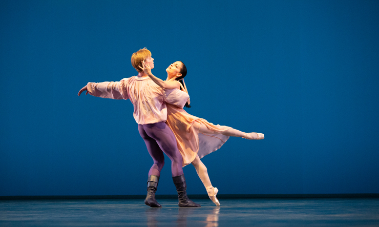 Katia Carranza and Chase Swatosh in Dances at a Gathering. Choreography by Jerome Robbins, The Jerome Robbins Rights Trust. Photo: Alexander Iziliaev.