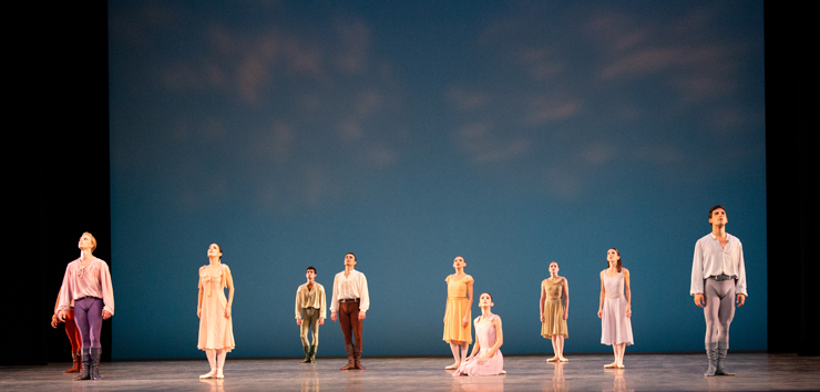 Miami City Ballet dancers in Dances at a Gathering. Choreography by Jerome Robbins, The Jerome Robbins Rights Trust. Photo: Alexander Iziliaev.