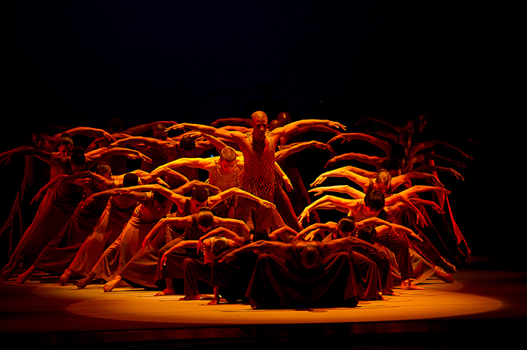 Alvin Ailey American Dance Theater in Alvin Ailey's Revelations.