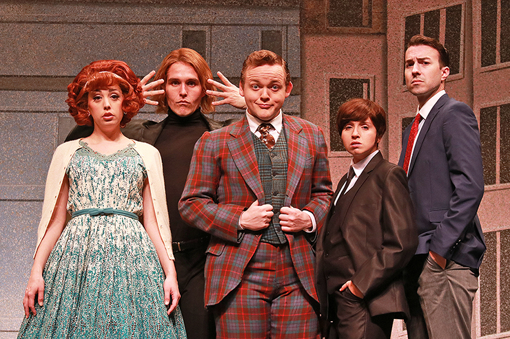 Leah Sessa, Clay Cartland, Wesley Slade, Krystal Millie Valdes, Cliff Burgess.<br>Photo Credit: Alberto Romeu.