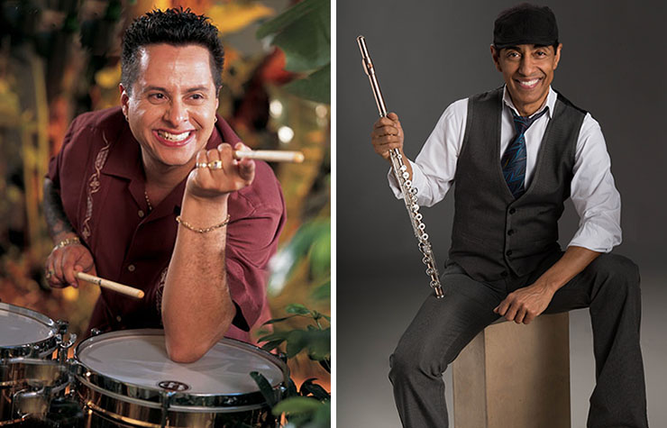 LEFT: On Sept. 29, Tito Puente Jr. celebrates Hispanic Heritage; RIGHT: Nesto Torres kicks off the series Sunday, Feb. 24.