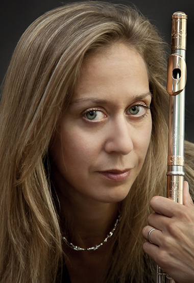 Internationally recognized flutist Marina Piccinini will perform Thursday at the New World Center in Miami, and be in residence for workshops and master classes. Credit: Steve Riskind