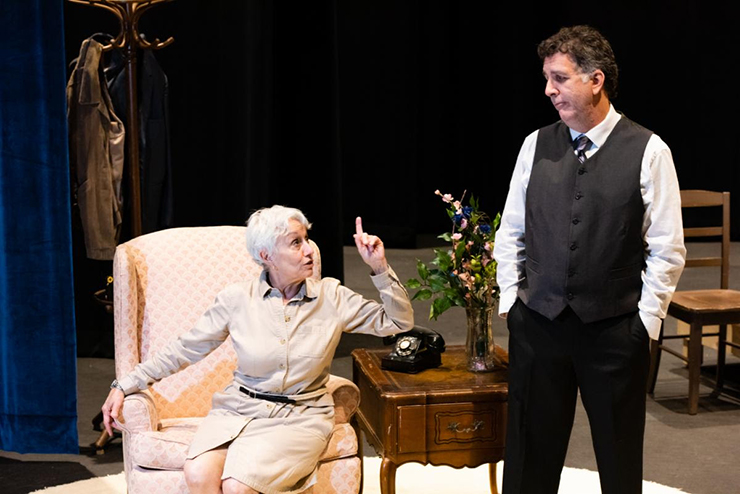From left, Lillian Andron and Paul Louis in