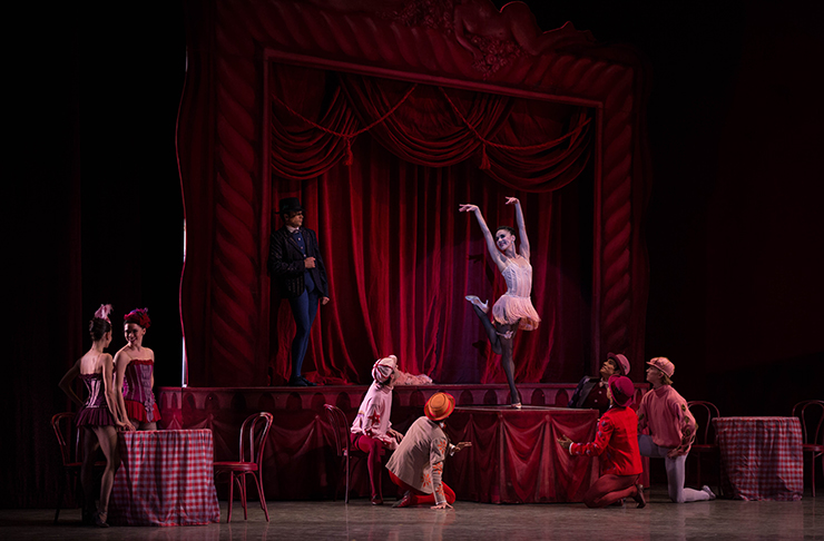 Former Miami City Ballet dancer Patricia Delgado and MCB dancers in a previous production of